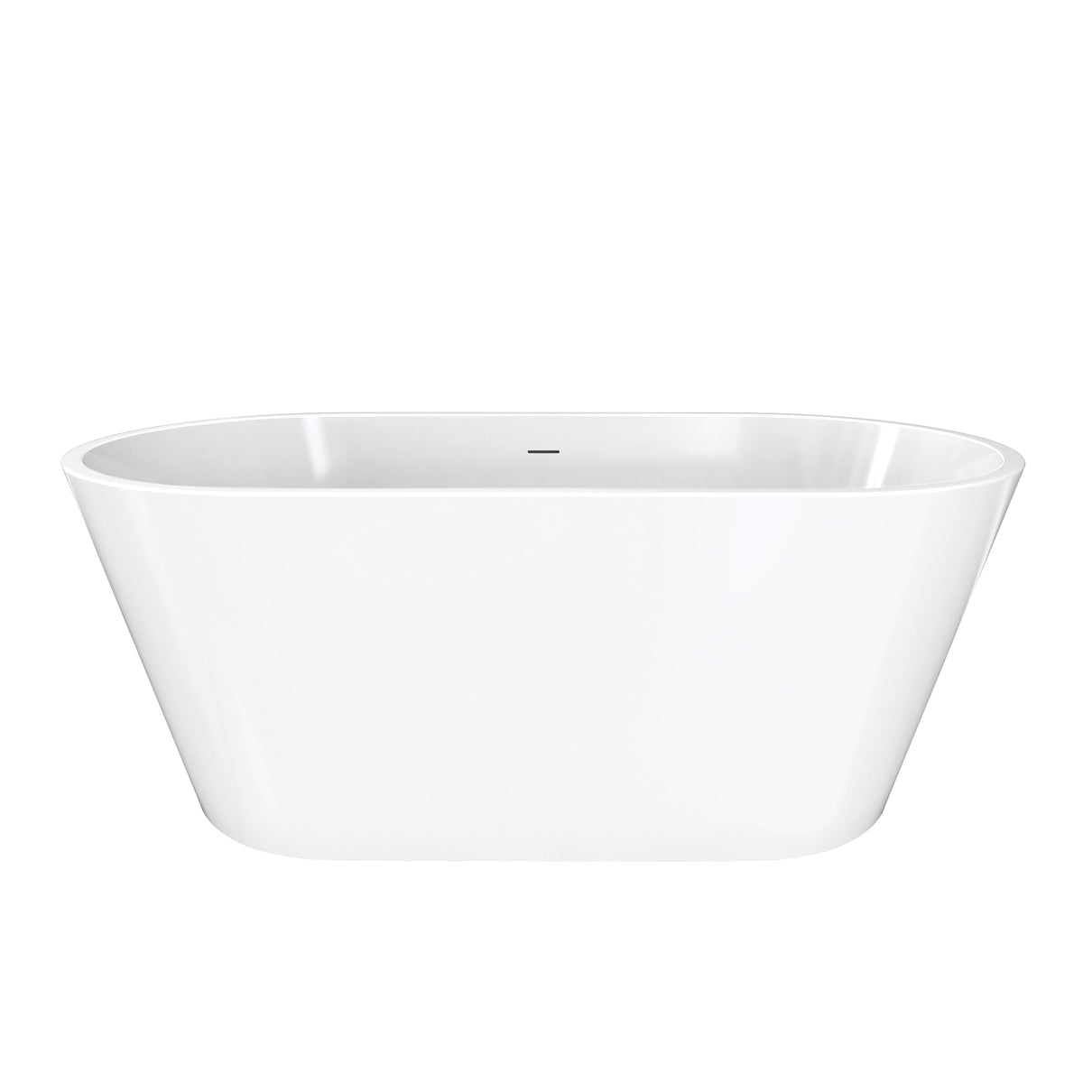 Maax Chorale 60 x 30 Acrylic Freestanding Center Drain Bathtub in White with White Skirt - image 3
