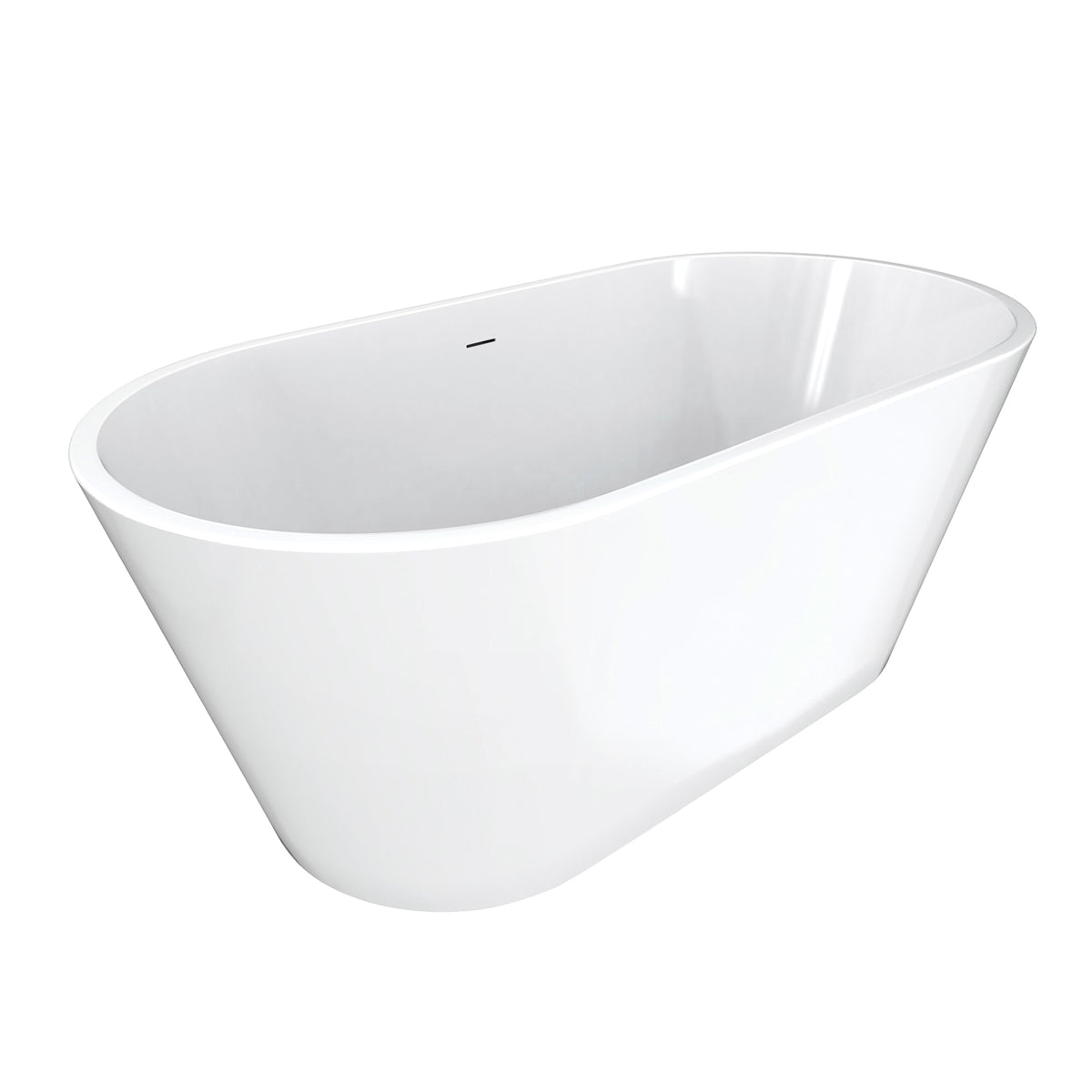 Maax Chorale 60 x 30 Acrylic Freestanding Center Drain Bathtub in White with White Skirt - image 4