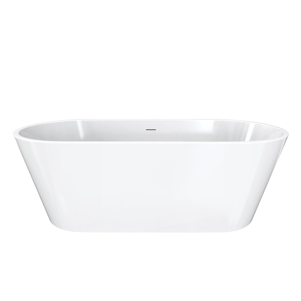 Maax Chorale 67 x 31 Acrylic Freestanding Center Drain Bathtub in White with Black Skirt - image 3