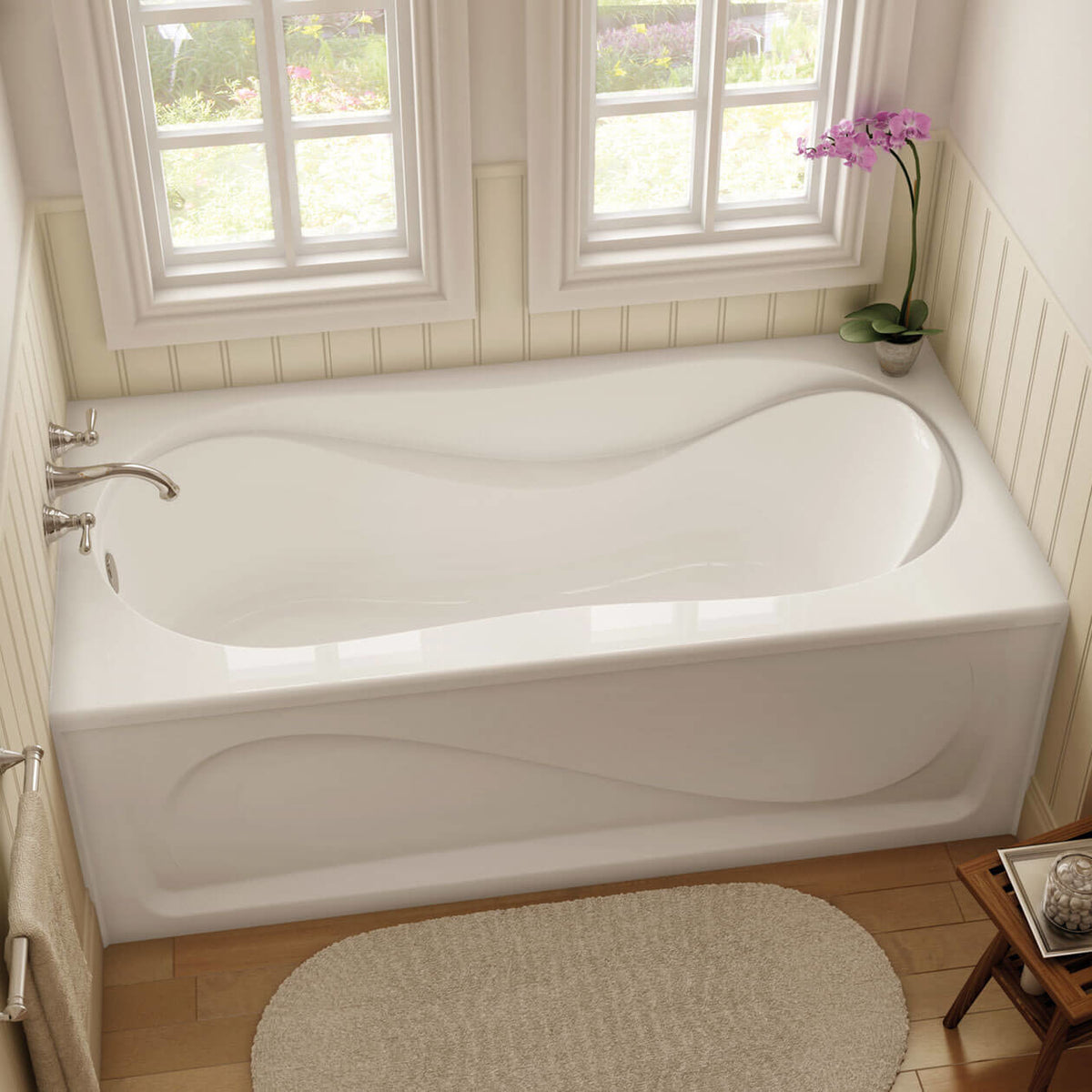 Maax Cocoon 6030 IFS Acrylic Alcove Bathtub in White
