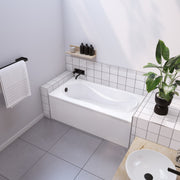 Maax Cocoon Sleek 6030 IFS Acrylic Alcove Bathtub in White
