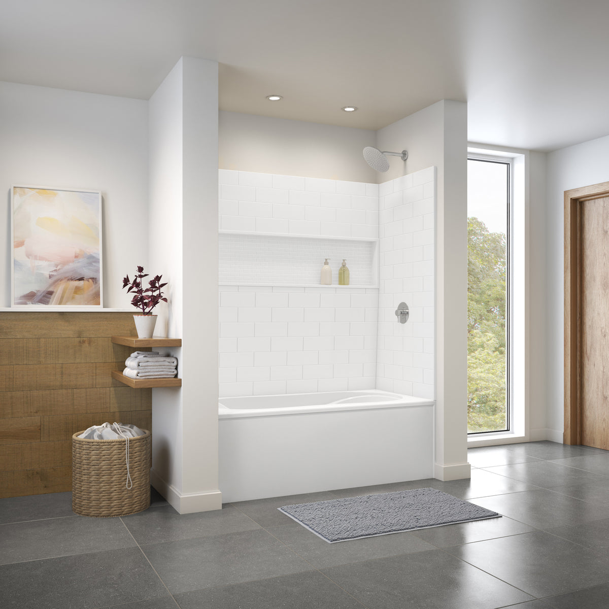 Maax Cocoon Sleek 6030 IFS Acrylic Alcove Bathtub in White - image 10