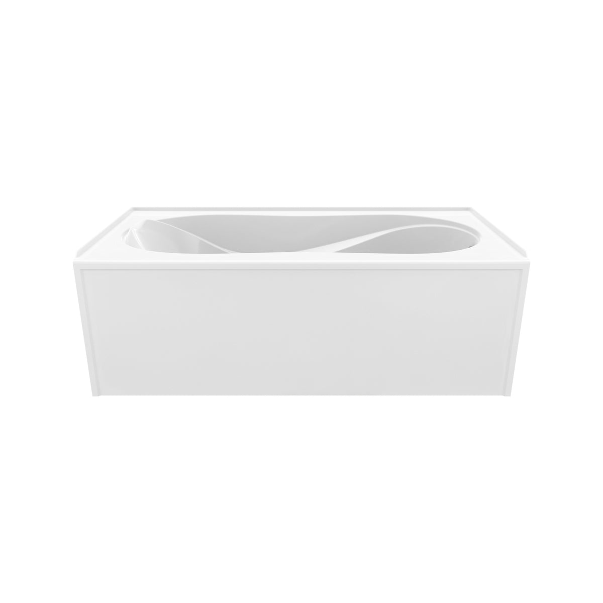Maax Cocoon Sleek 6030 IFS Acrylic Alcove Bathtub in White - image 9