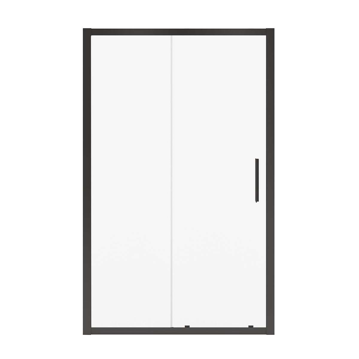 Maax Connect 43 ½-45 x 72 in 6mm Sliding Shower Door for Alcove Installation with Clear glass in Matte Black - image 2