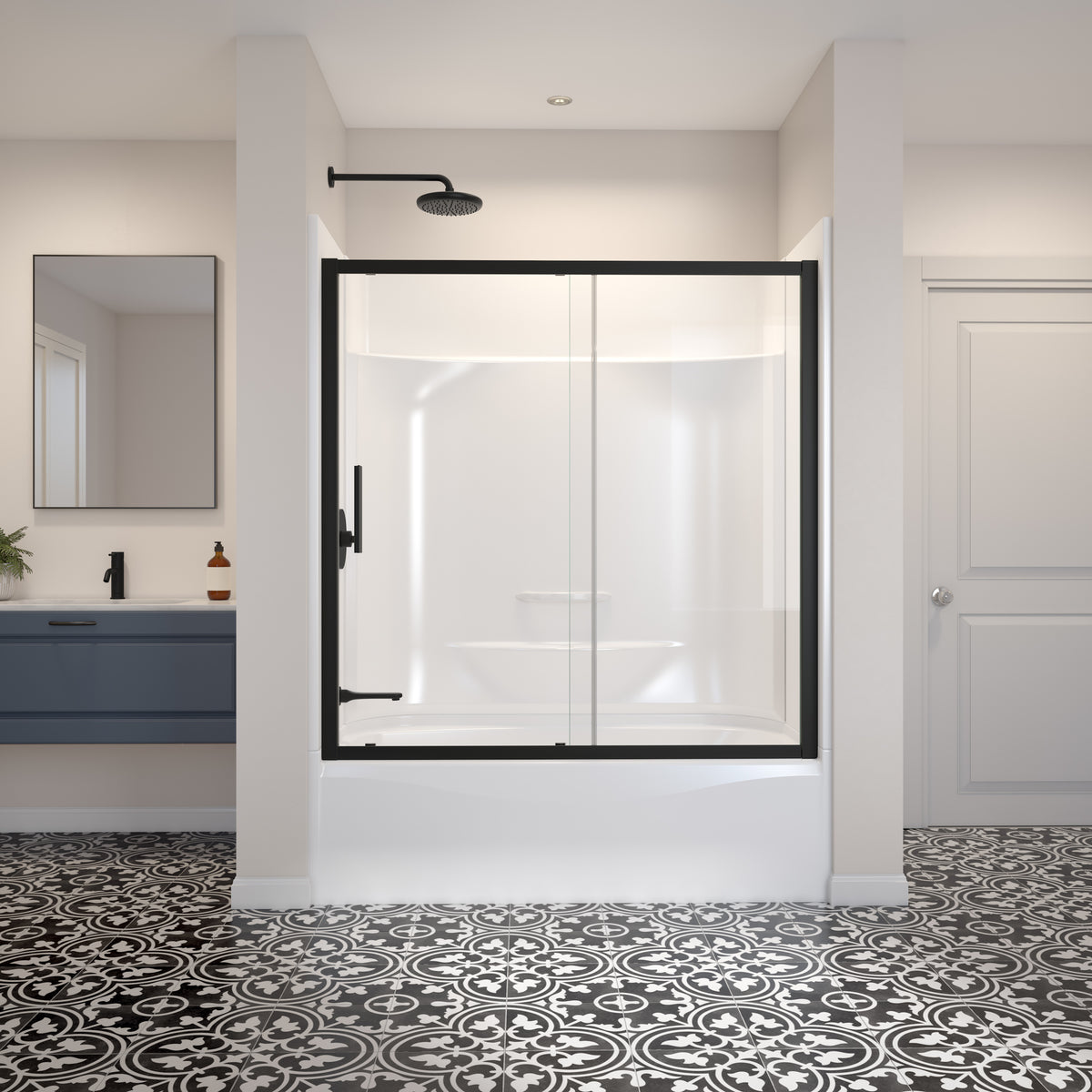 Maax Connect 55 1/2-57 x 57 in 6mm Sliding Tub Door for Alcove Installation - image 6