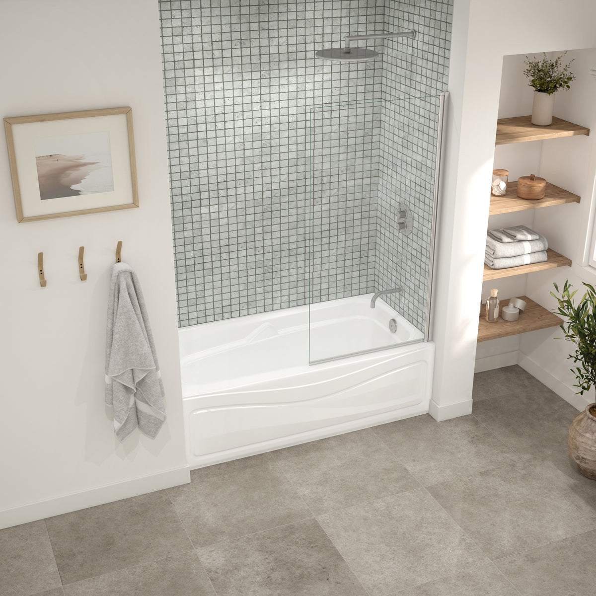 Maax Corinthia II 60 x 30 Acrylic Alcove Bathtub in White - image 2