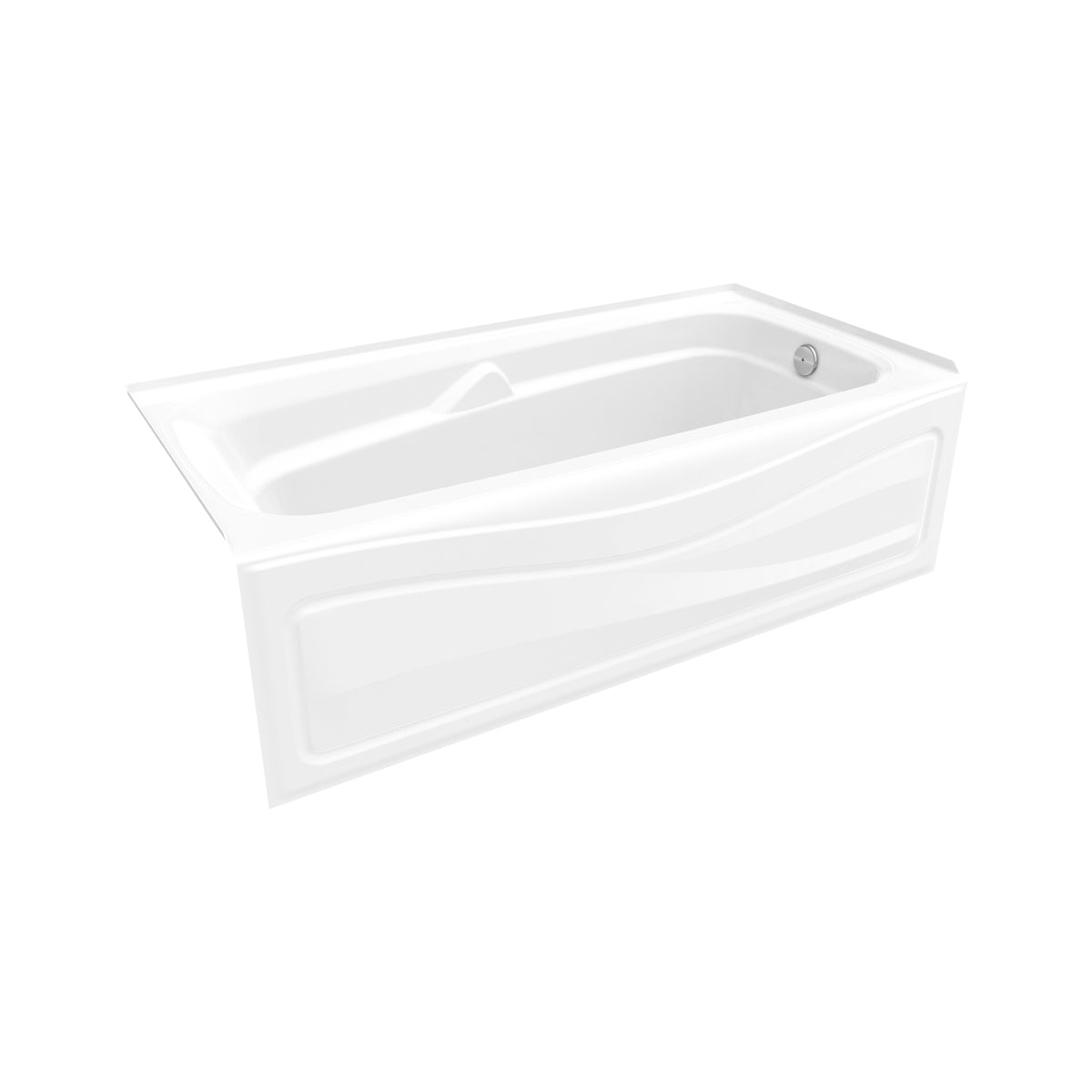 Maax Corinthia II 60 x 30 Acrylic Alcove Bathtub in White - image 4