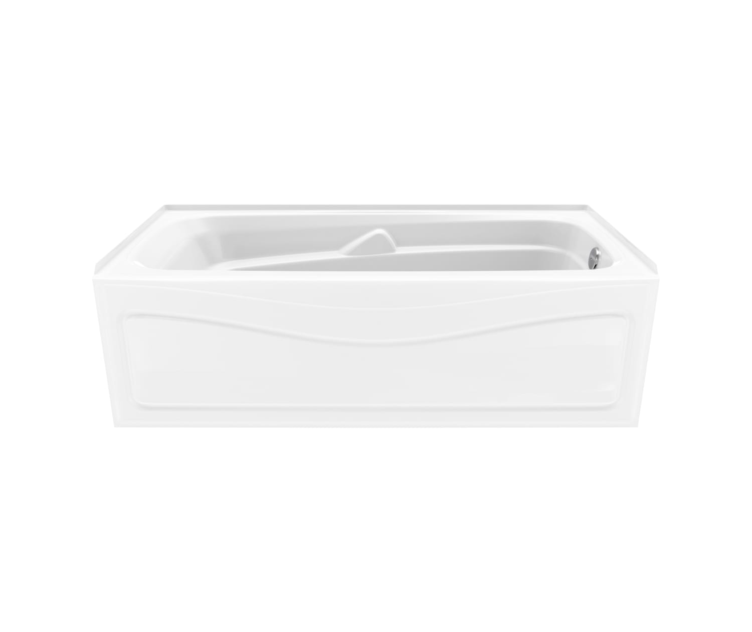 Corinthia II 60 x 30 Acrylic Alcove Left-Hand Drain Bathtub in White - Plumbing Market