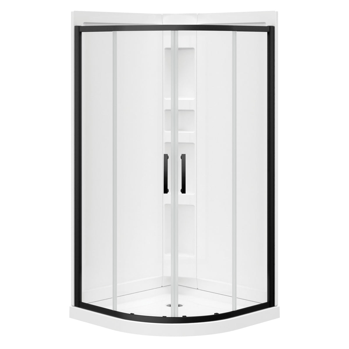 Maax Daisy 38 x 38 Acrylic Center Drain Shower Kit in White - image 7
