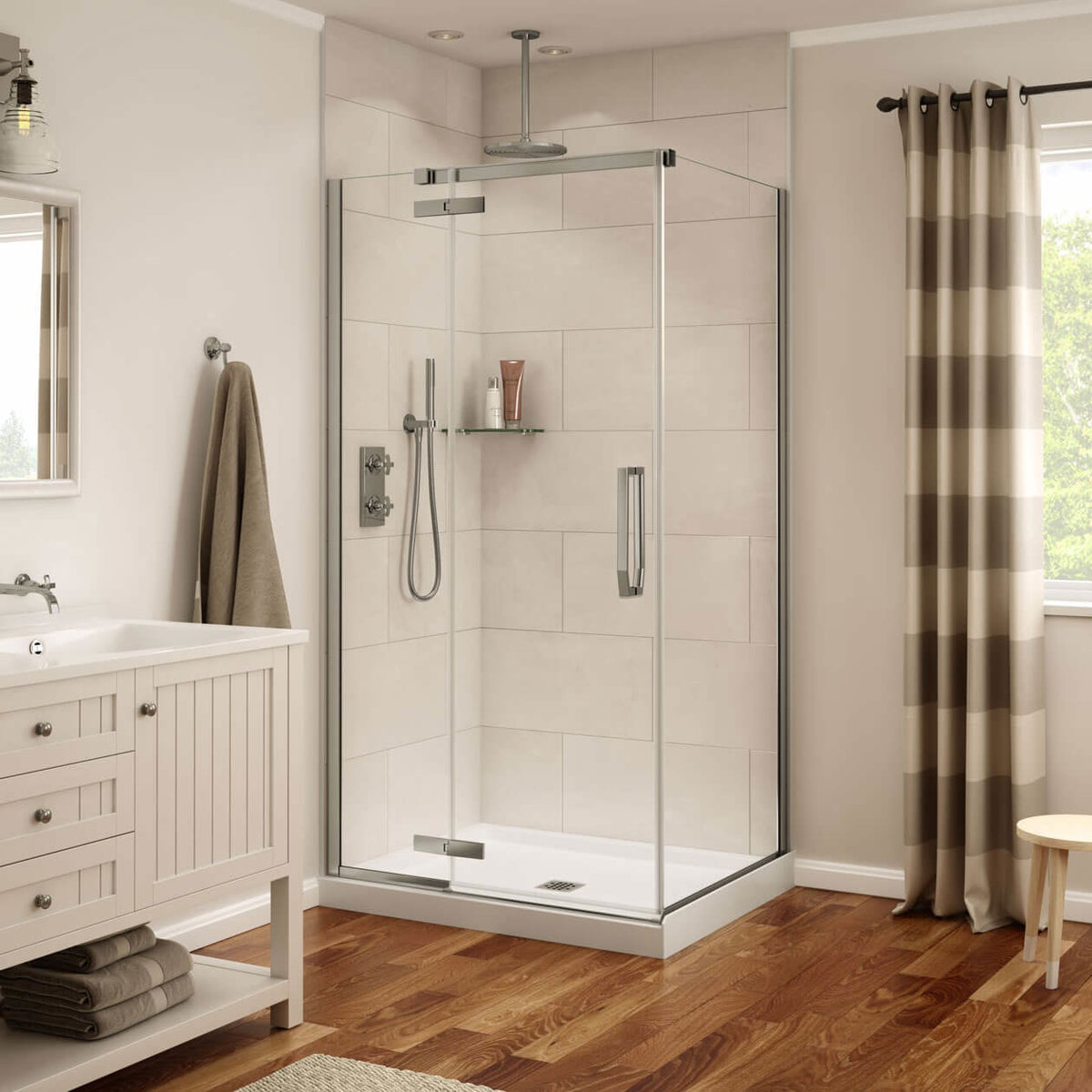 Maax Davana Rectangular 42 x 34 x 75 in 8mm Pivot Shower Door for Corner Installation - image 10