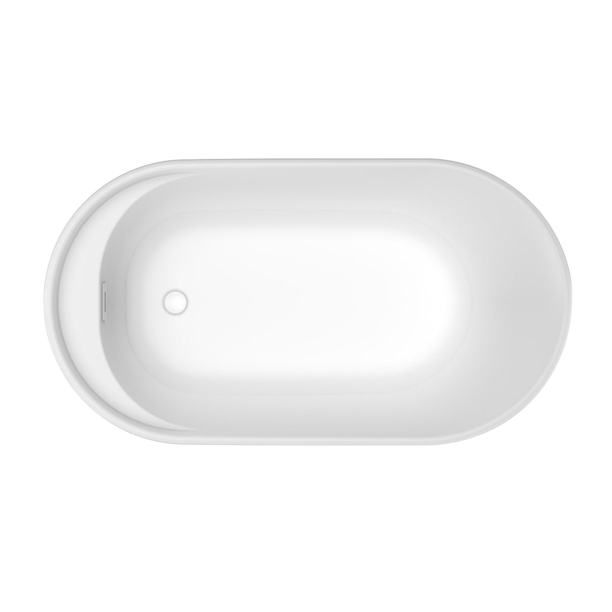 Maax Davis 58 x 32 AcrylX Freestanding End Drain Bathtub in White with White Skirt - image 4