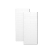 Maax Denso 36 in Solid Surface Glue up Two-Piece Wall Kit in White