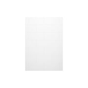 Maax Denso 62 in Solid Surface Glue up Back Wall in White