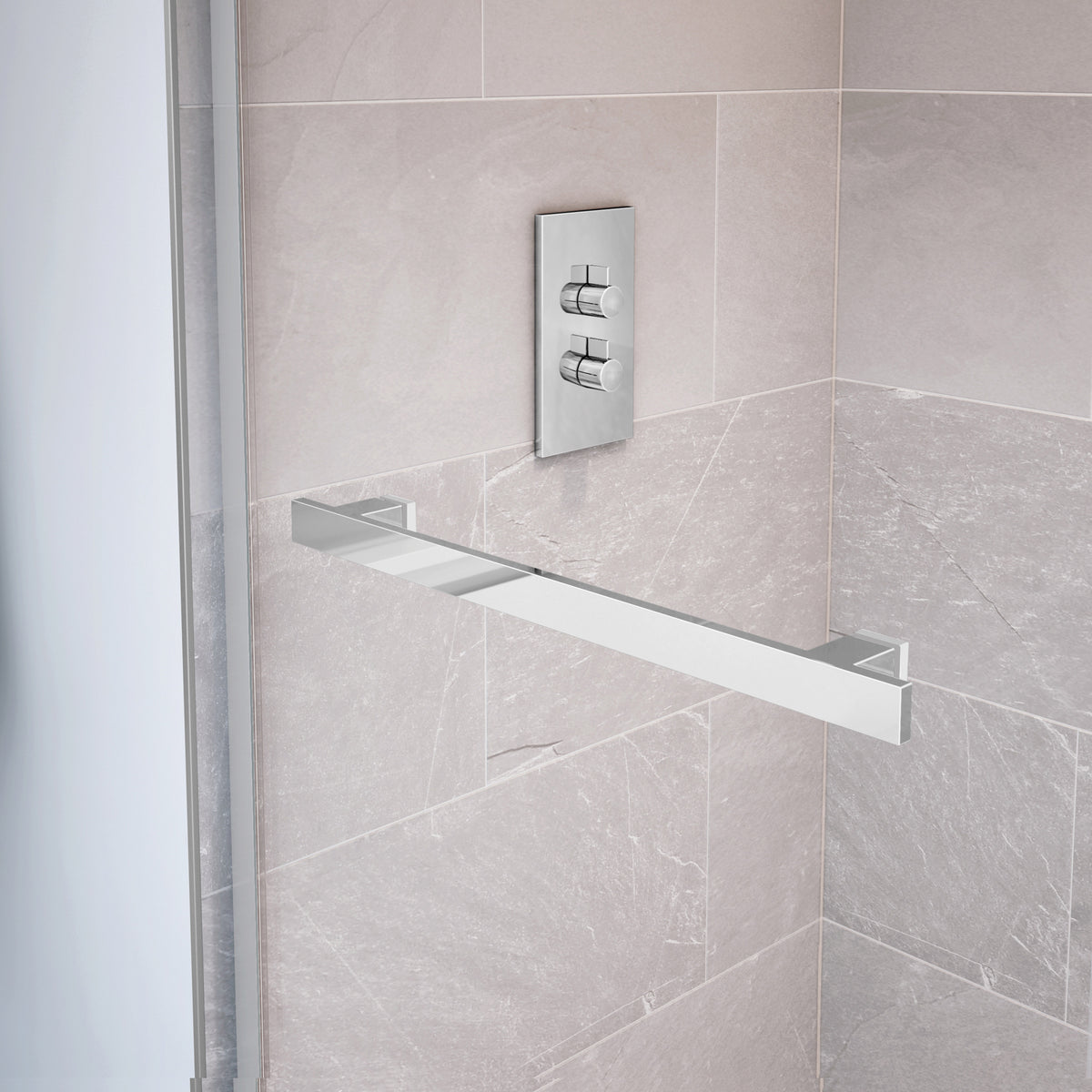 Maax Duel 44-47 x 70 1/2-74 in 8 mm Bypass Shower Door for Alcove Installation - image 13