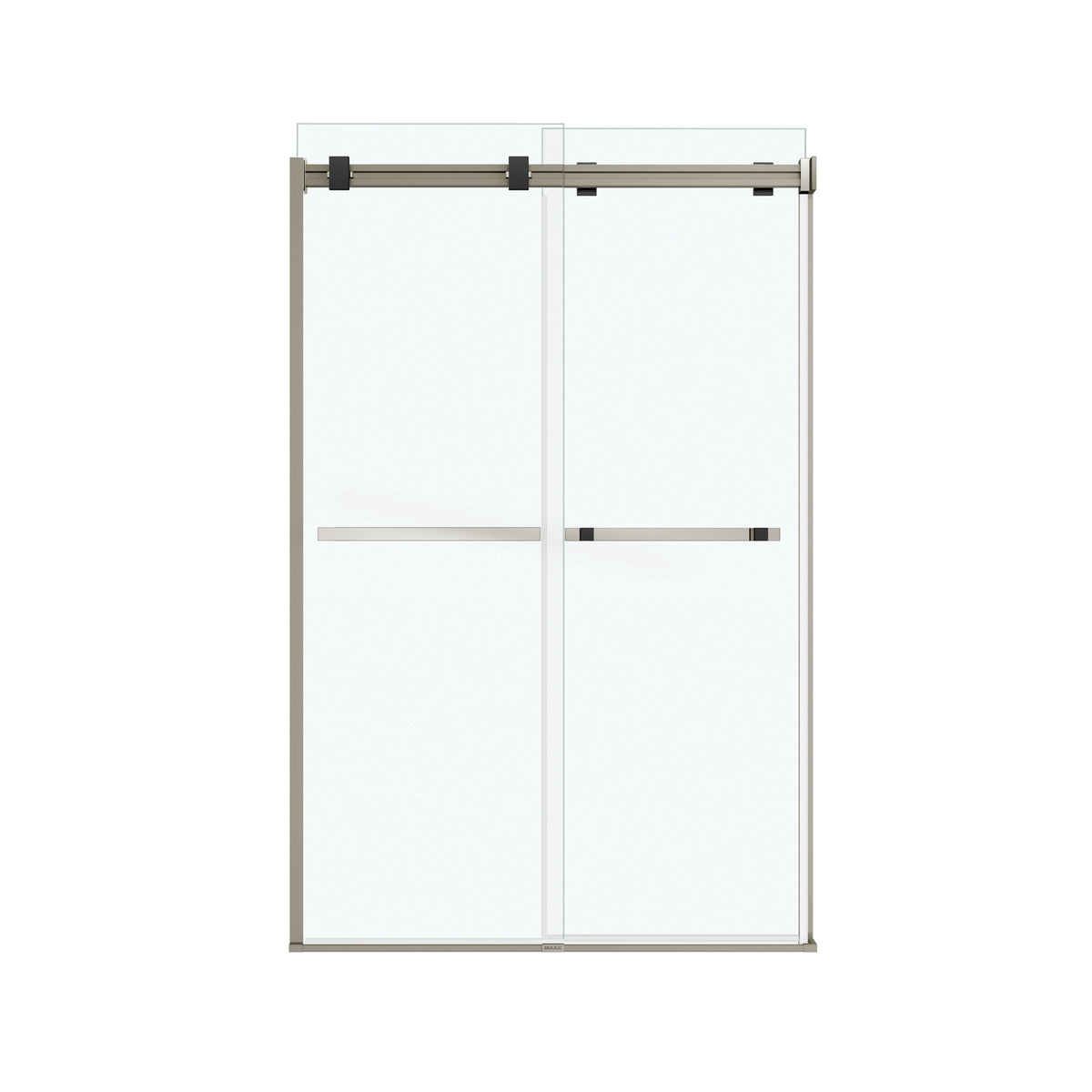 Maax Duel 44-47 x 70 1/2-74 in 8 mm Bypass Shower Door for Alcove Installation - image 16