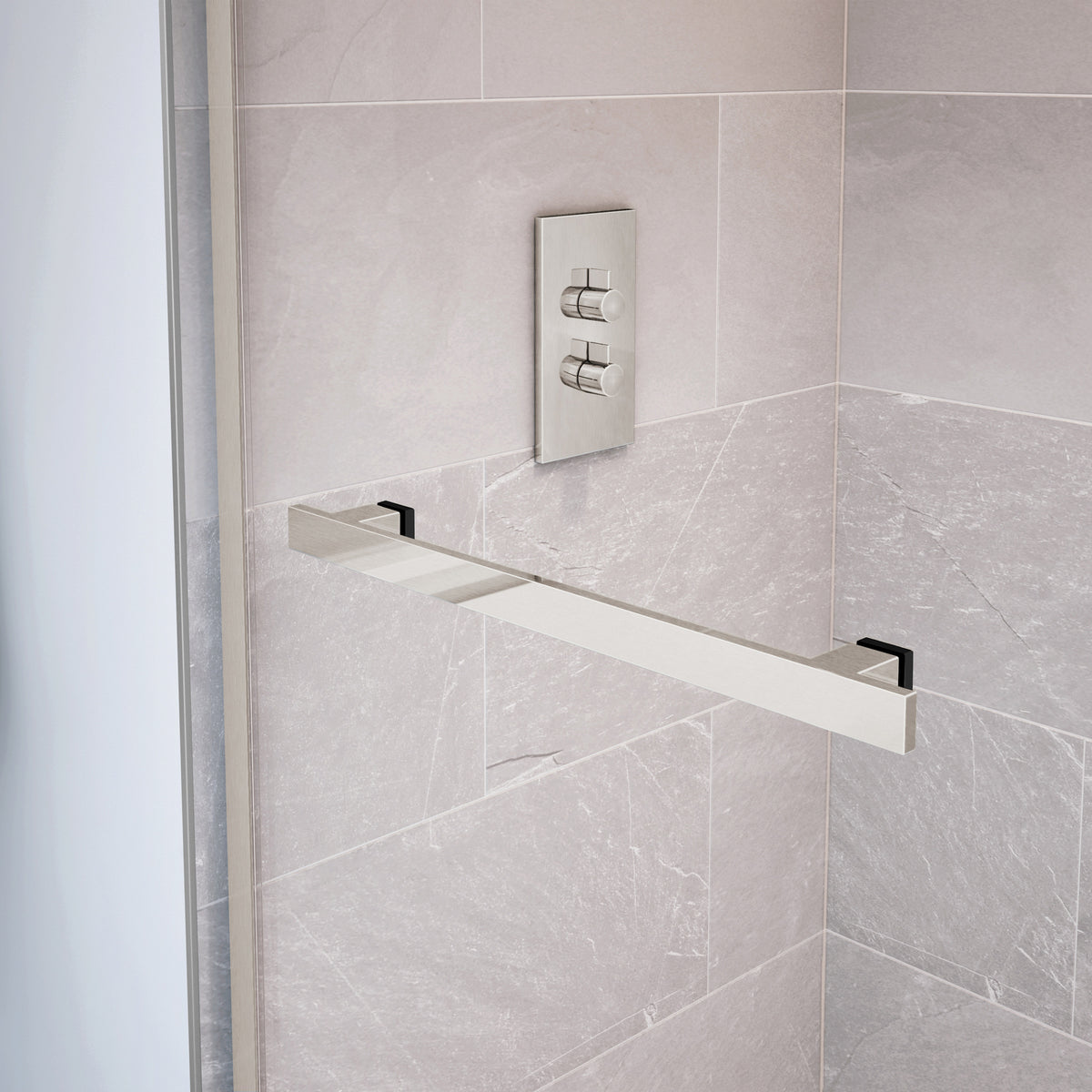 Maax Duel 44-47 x 70 1/2-74 in 8 mm Bypass Shower Door for Alcove Installation - image 17