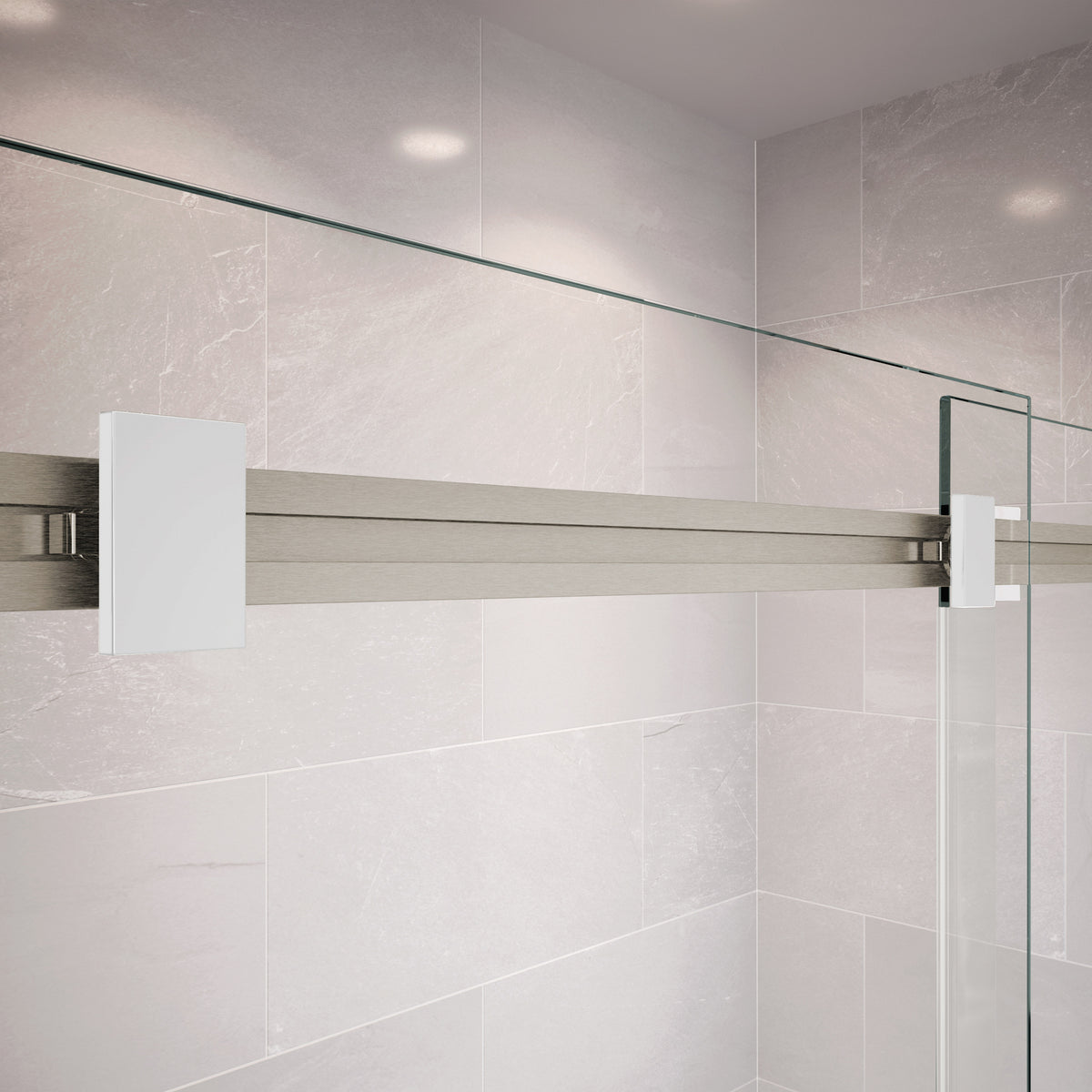 Maax Duel 44-47 x 70 1/2-74 in 8 mm Bypass Shower Door for Alcove Installation - image 19