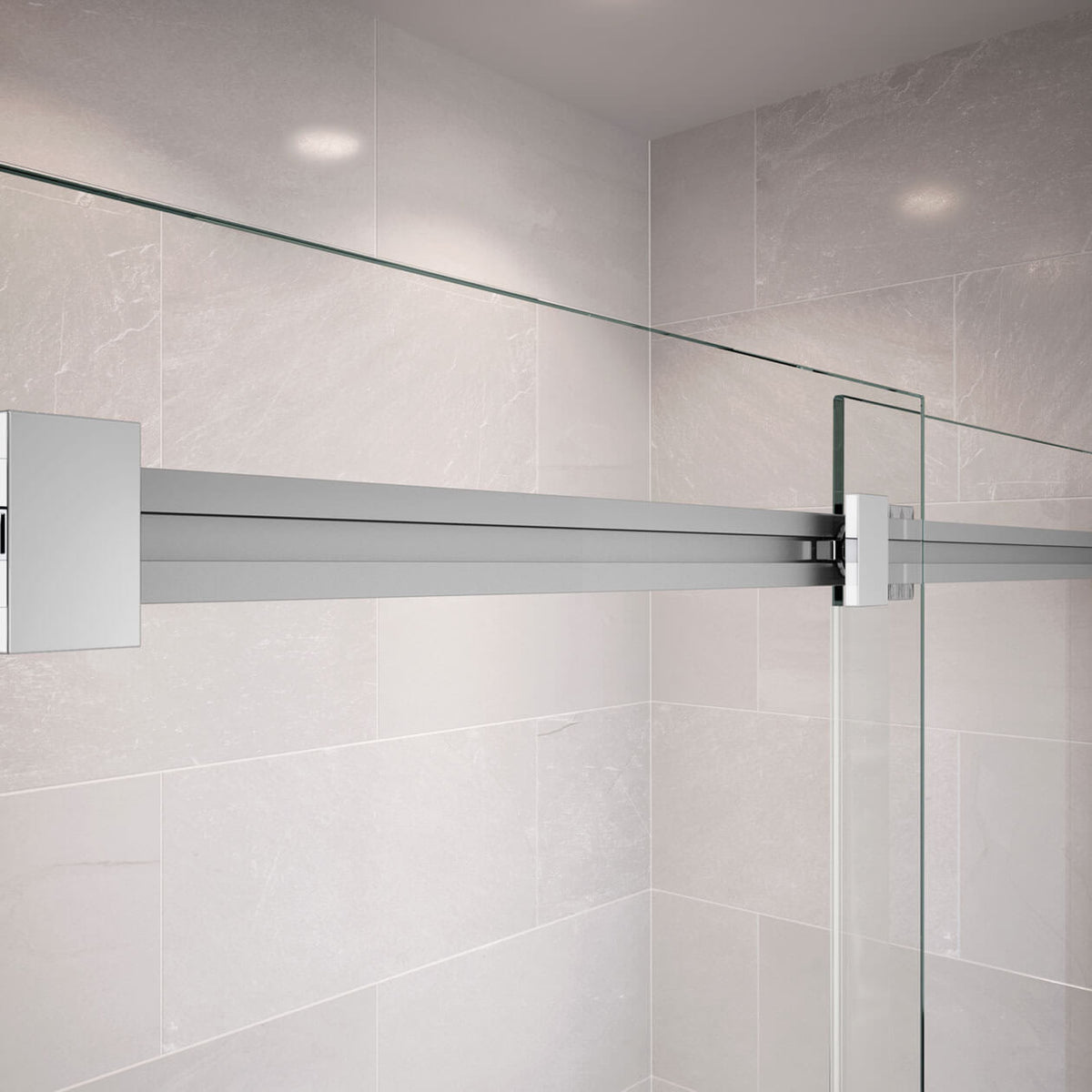 Maax Duel 44-47 x 70 1/2-74 in 8 mm Bypass Shower Door for Alcove Installation - image 2