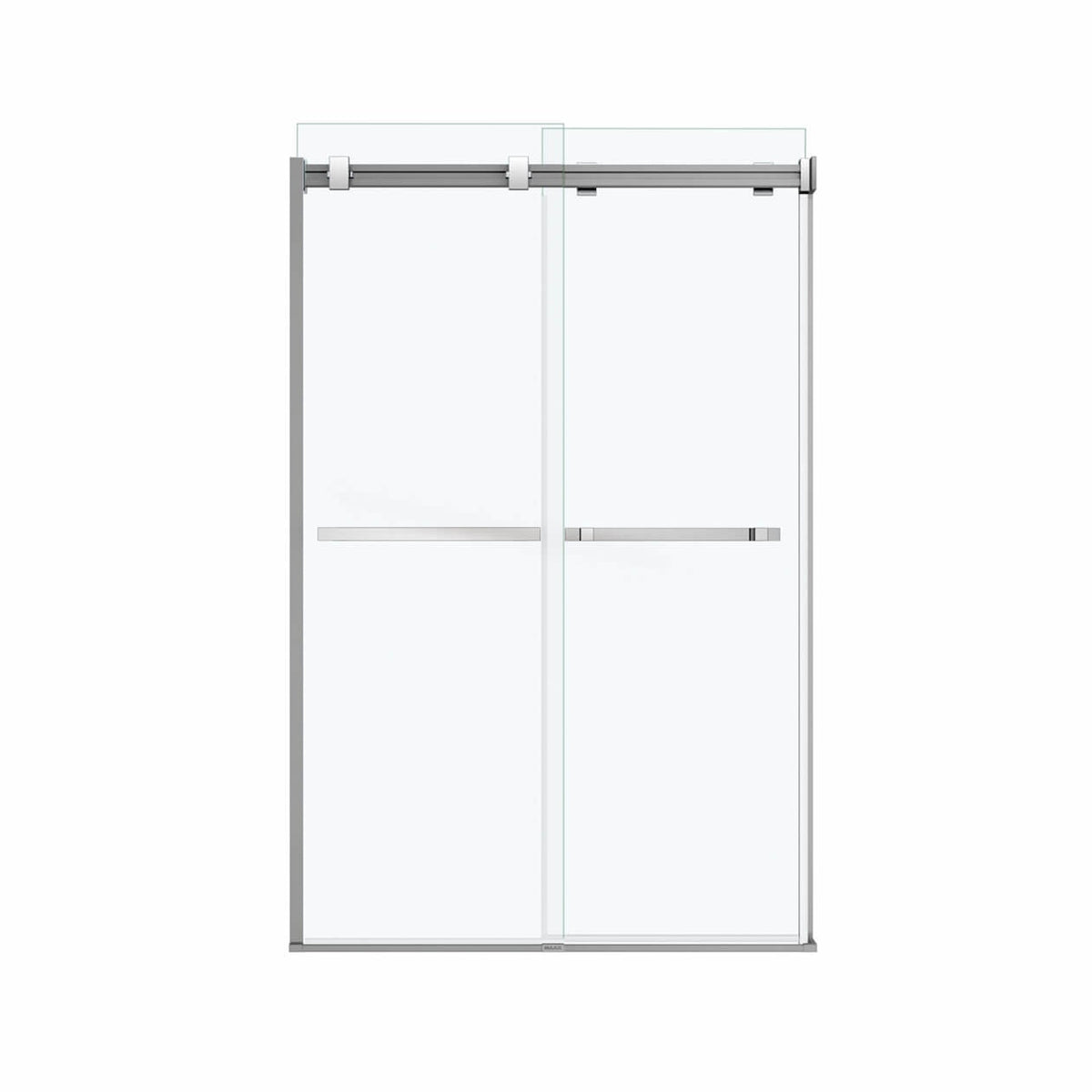 Maax Duel 44-47 x 70 1/2-74 in 8 mm Bypass Shower Door for Alcove Installation - image 3