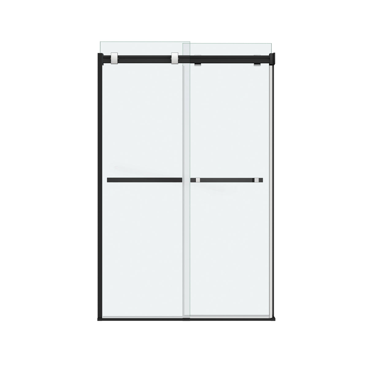 Maax Duel 44-47 x 70 1/2-74 in 8 mm Bypass Shower Door for Alcove Installation - image 37