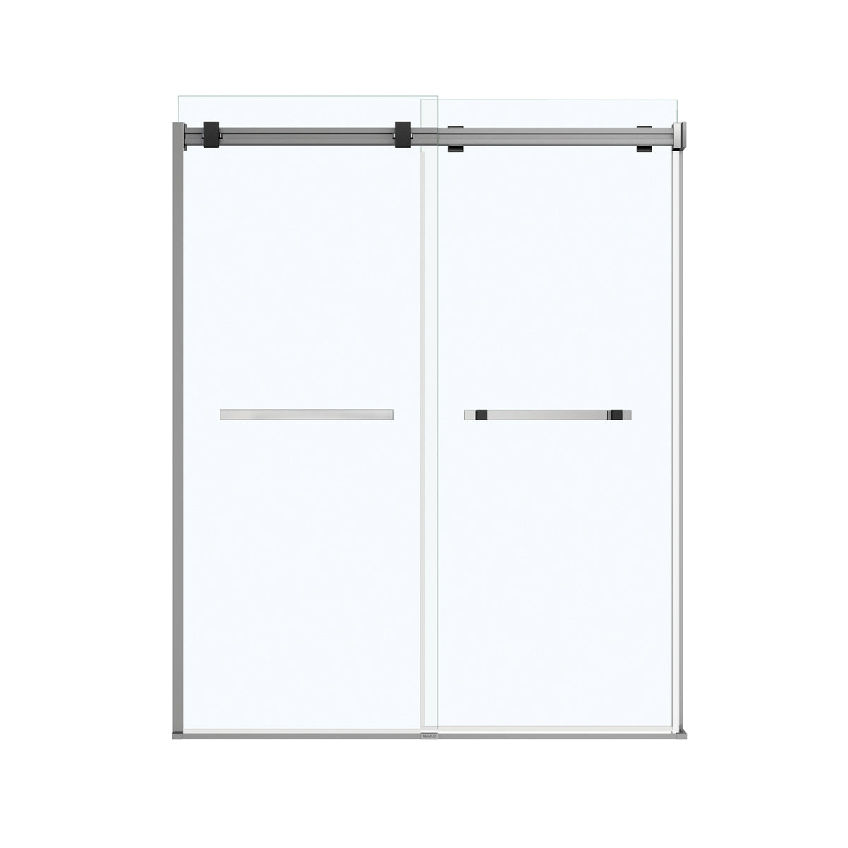 Maax Duel 56-58 ½ x 70 ½-74 in 8mm Bypass Shower Door for Alcove Installation - image 33