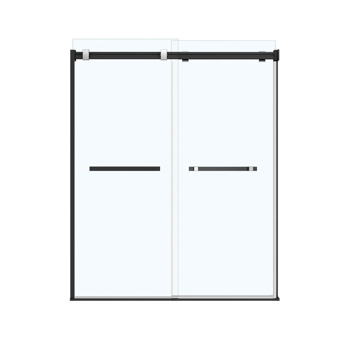 Maax Duel 56-58 ½ x 70 ½-74 in 8mm Bypass Shower Door for Alcove Installation - image 37