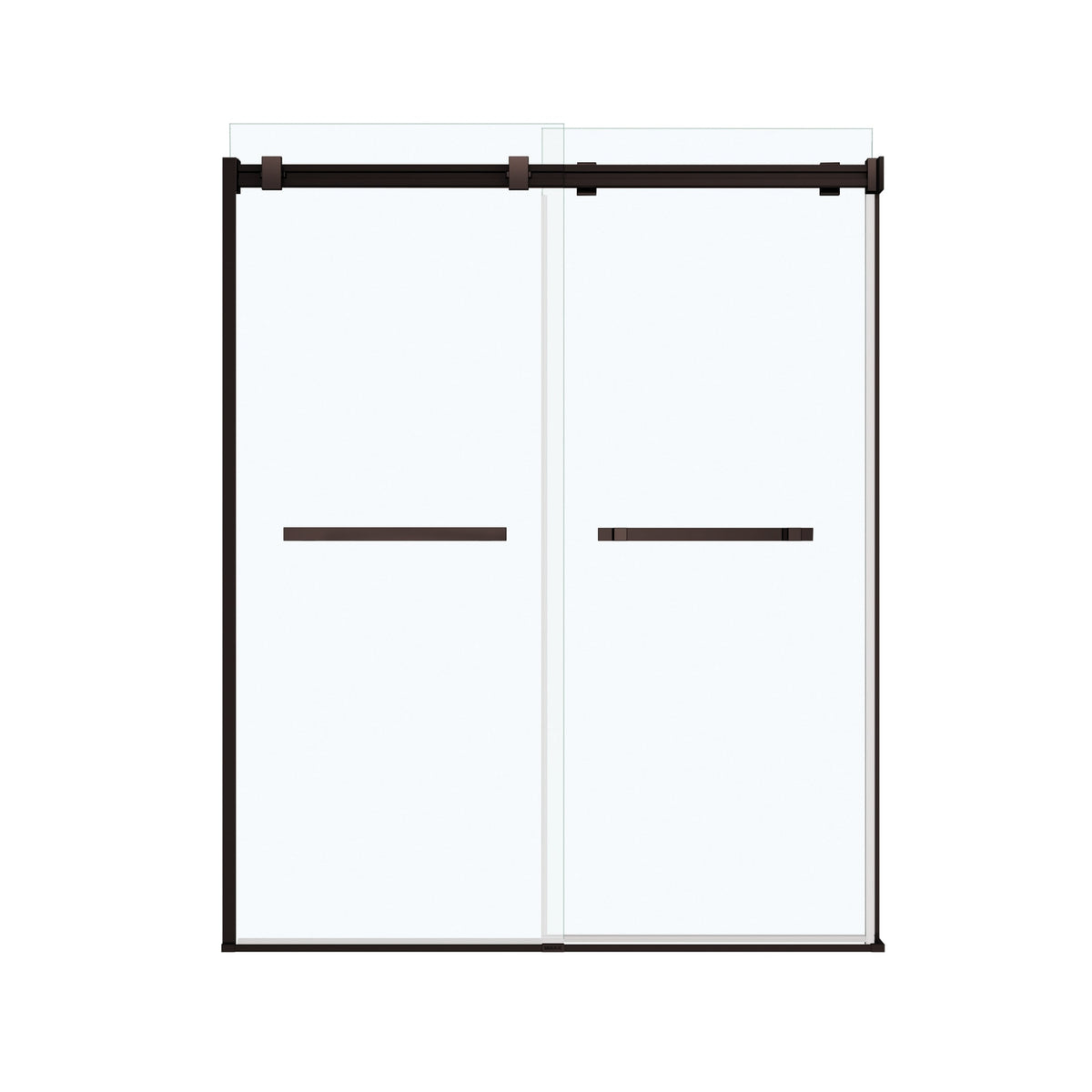 Maax Duel 56-58 ½ x 70 ½-74 in 8mm Bypass Shower Door for Alcove Installation - image 9