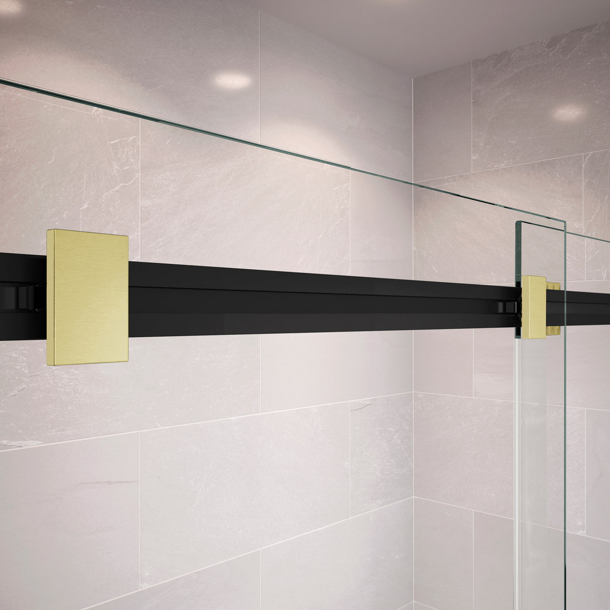 Maax Duel 56-59 x 55 ½ x 59 in 8 mm Bypass Tub Door for Alcove Installation with Clear glass in Chrome & Matte Black - image 41