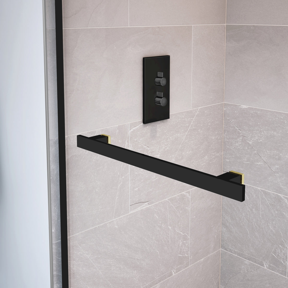 Maax Duel 56-59 x 55 ½ x 59 in 8 mm Bypass Tub Door for Alcove Installation with Clear glass in Chrome & Matte Black - image 43