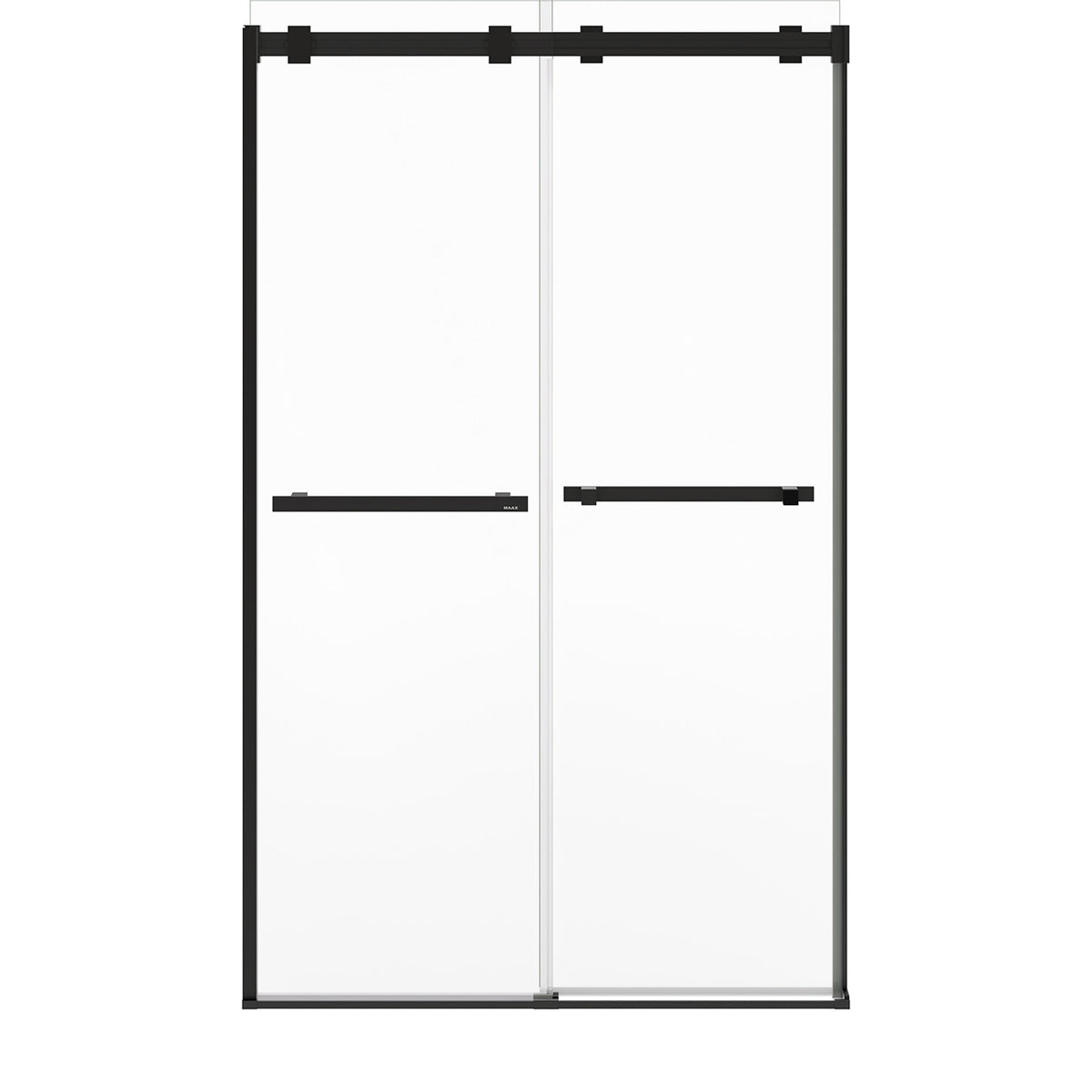 Maax Duel Alto 44-47 X 78 in 8mm Bypass Shower Door for Alcove Installation with GlassShield glass in Brushed Nickel & Matte Black - image 28