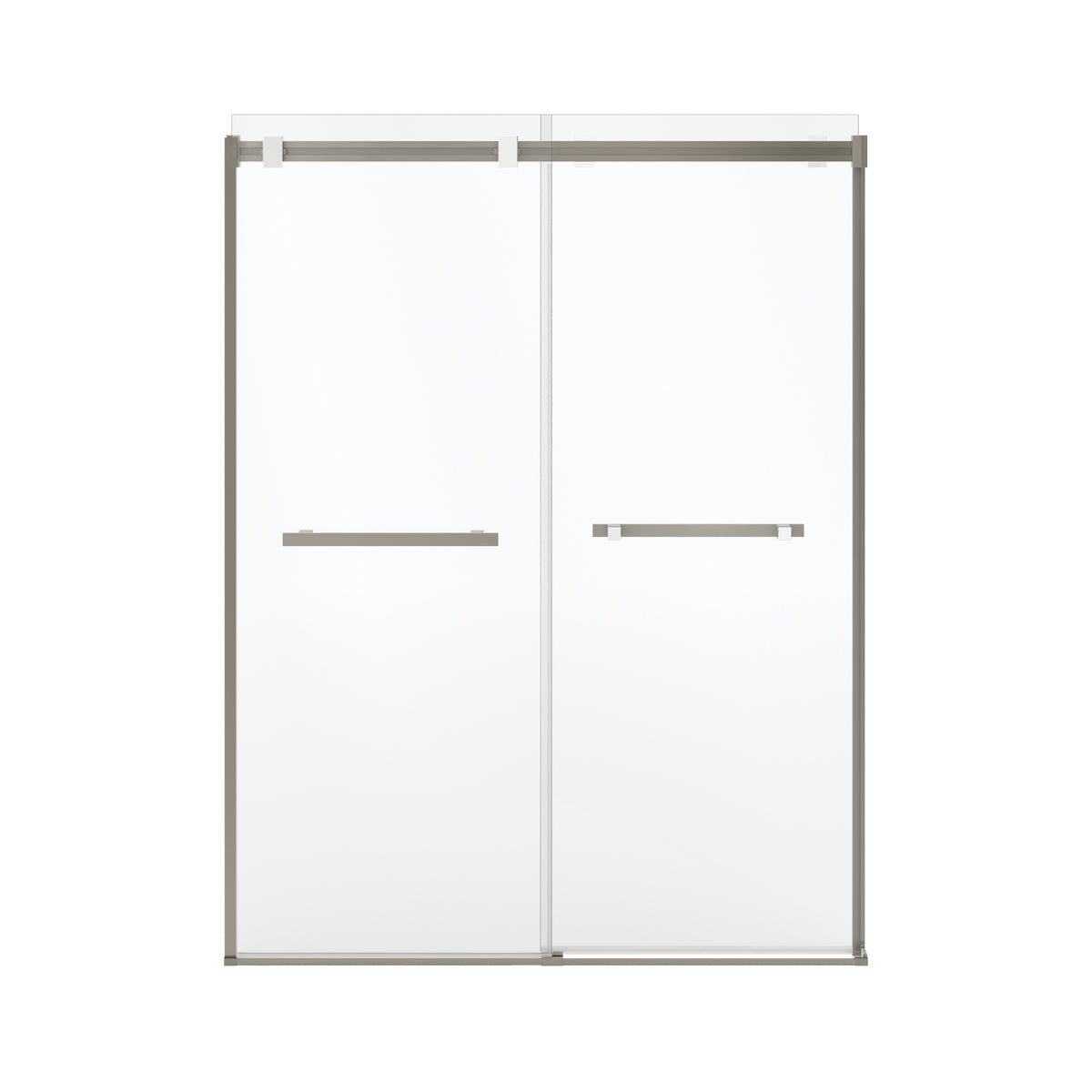 Maax Duel Alto 56-59 X 78 in 8mm Bypass Shower Door for Alcove Installation with GlassShield glass in Chrome & Matte White - image 18