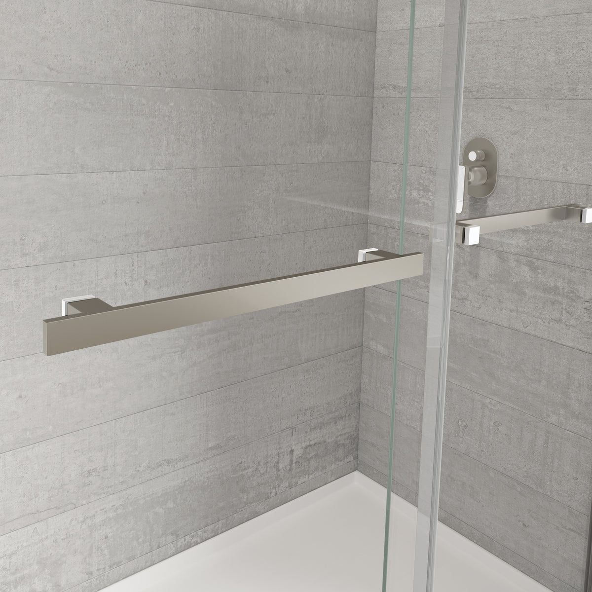 Maax Duel Alto 56-59 X 78 in 8mm Bypass Shower Door for Alcove Installation with GlassShield glass in Chrome & Matte White - image 19