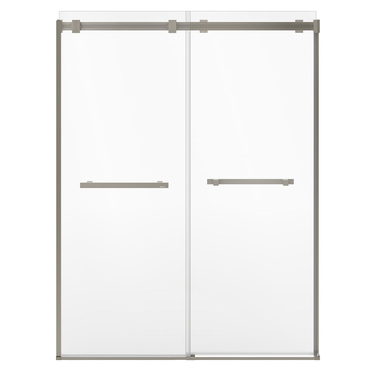 Maax Duel Alto 56-59 X 78 in 8mm Bypass Shower Door for Alcove Installation with GlassShield glass in Chrome & Matte White - image 23