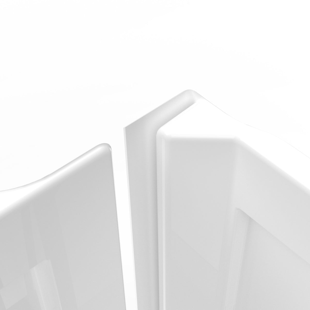 Maax Effika 6030 Polystyrene Glue Up Three-Piece Tub Wall Surround in White - image 3