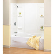 Maax Elan 59 61 x 32 Polystyrene Glue up Five-Piece Tub Wall Surround in White