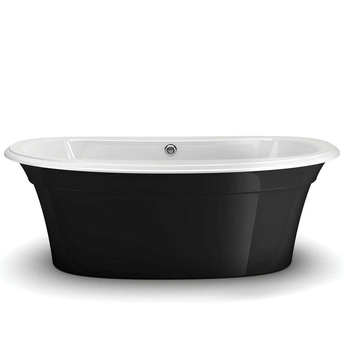 Maax Ella Sleek 66 x 36 Acrylic Freestanding Center Drain Bathtub in White with White Skirt - image 12
