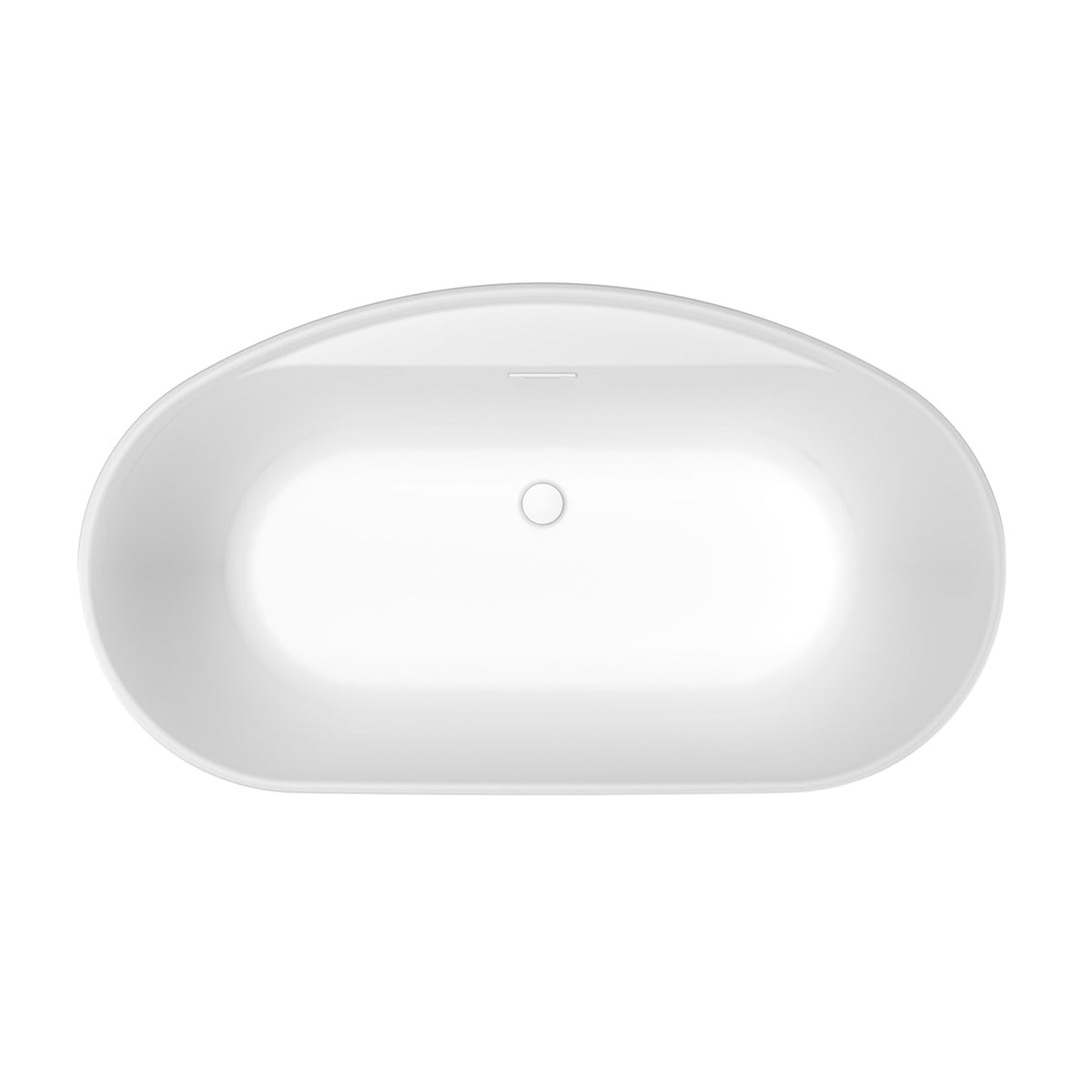 Maax Emica 5832 AcrylX Freestanding Center Drain Bathtub in White with White Skirt - image 4