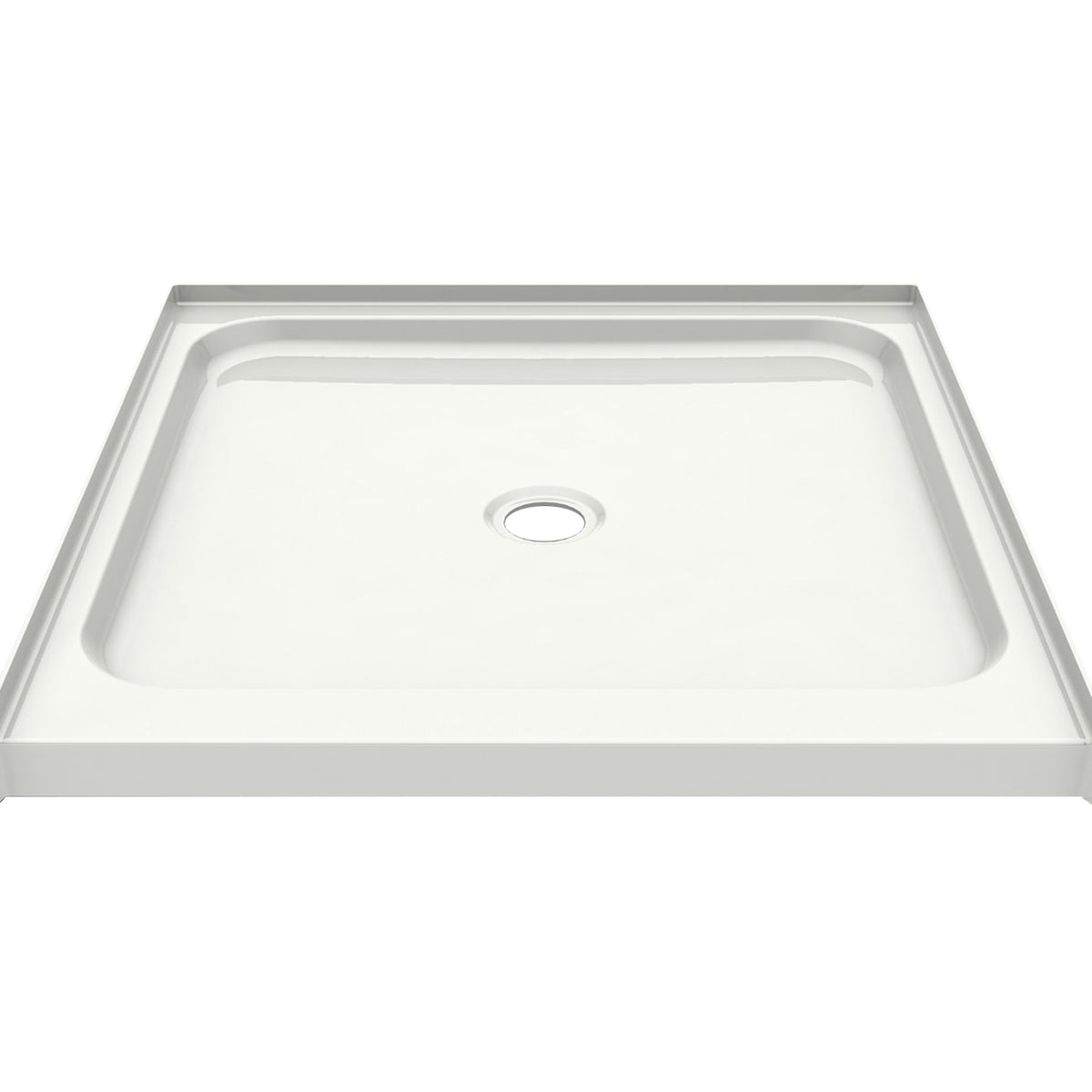 Maax Essence Base 3232 AcrylX Alcove Shower Base with Center Drain in White - image 2
