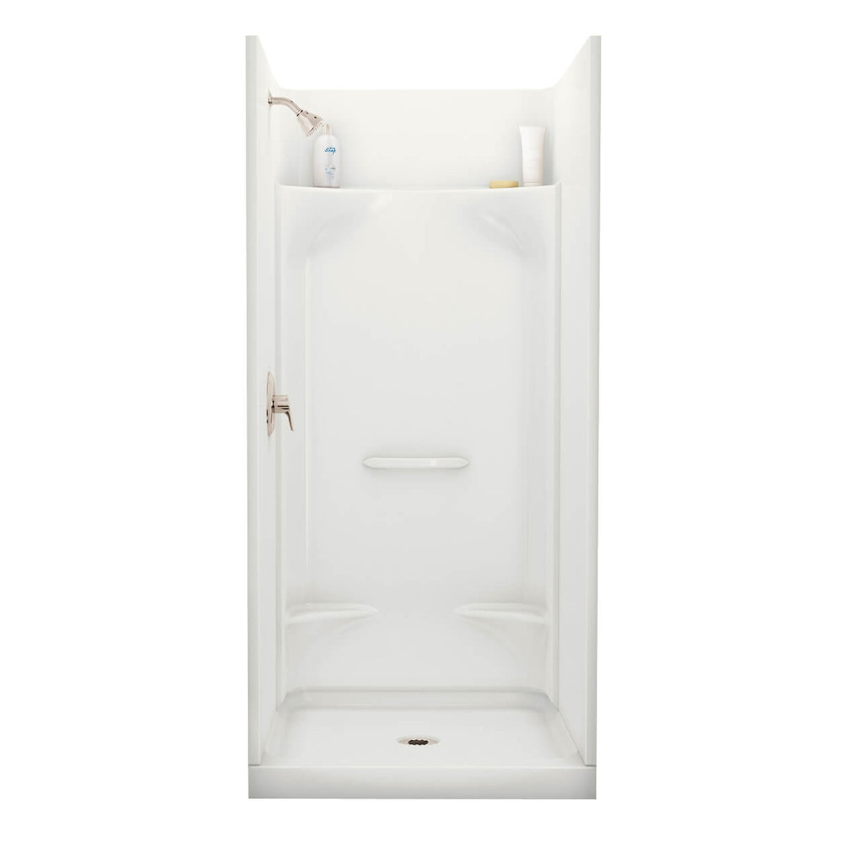 Maax Essence SH-3636 AcrylX Alcove Center Drain Four-Piece Shower in White - image 3