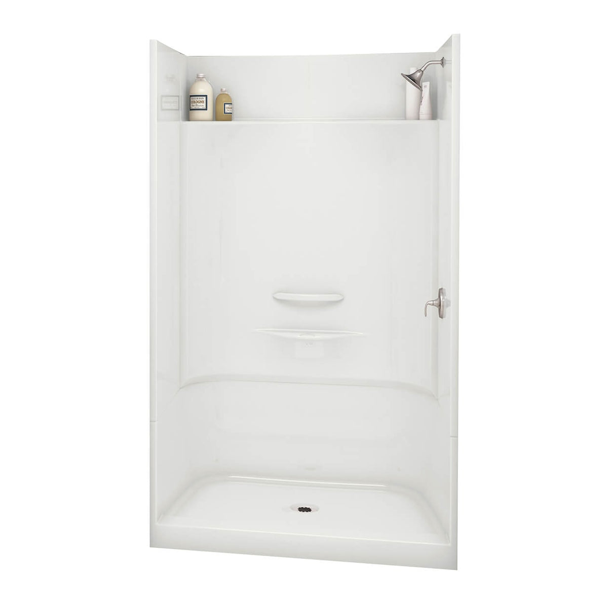 Maax Essence SH-4834 AcrylX Alcove Center Drain Four-Piece Shower in White - image 3