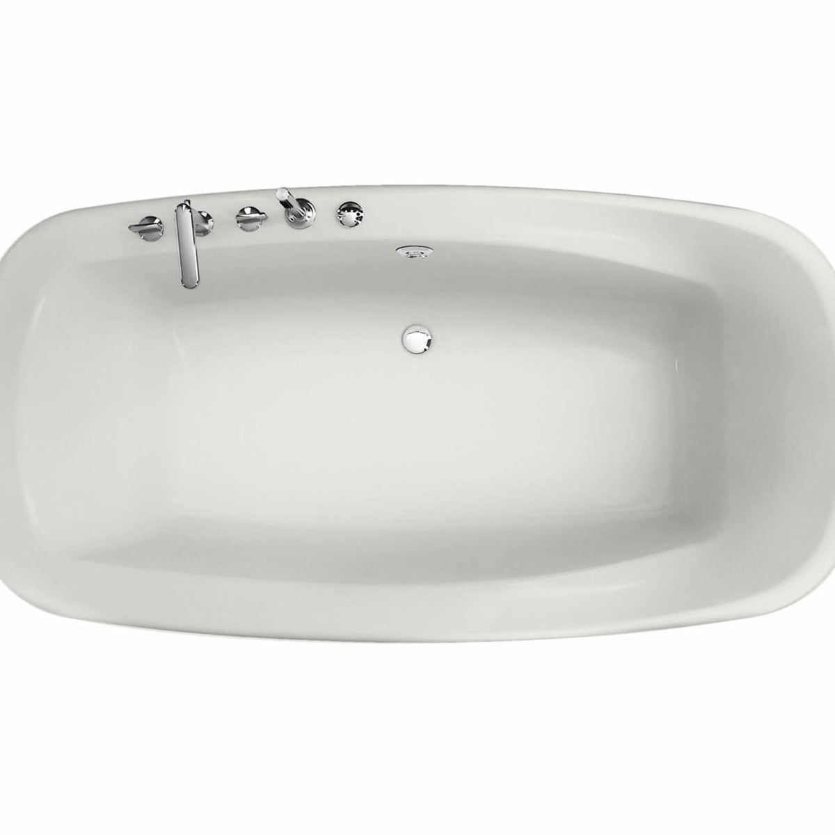 Maax Eterne 7236 Acrylic Drop-in Center Drain Bathtub in White - image 3