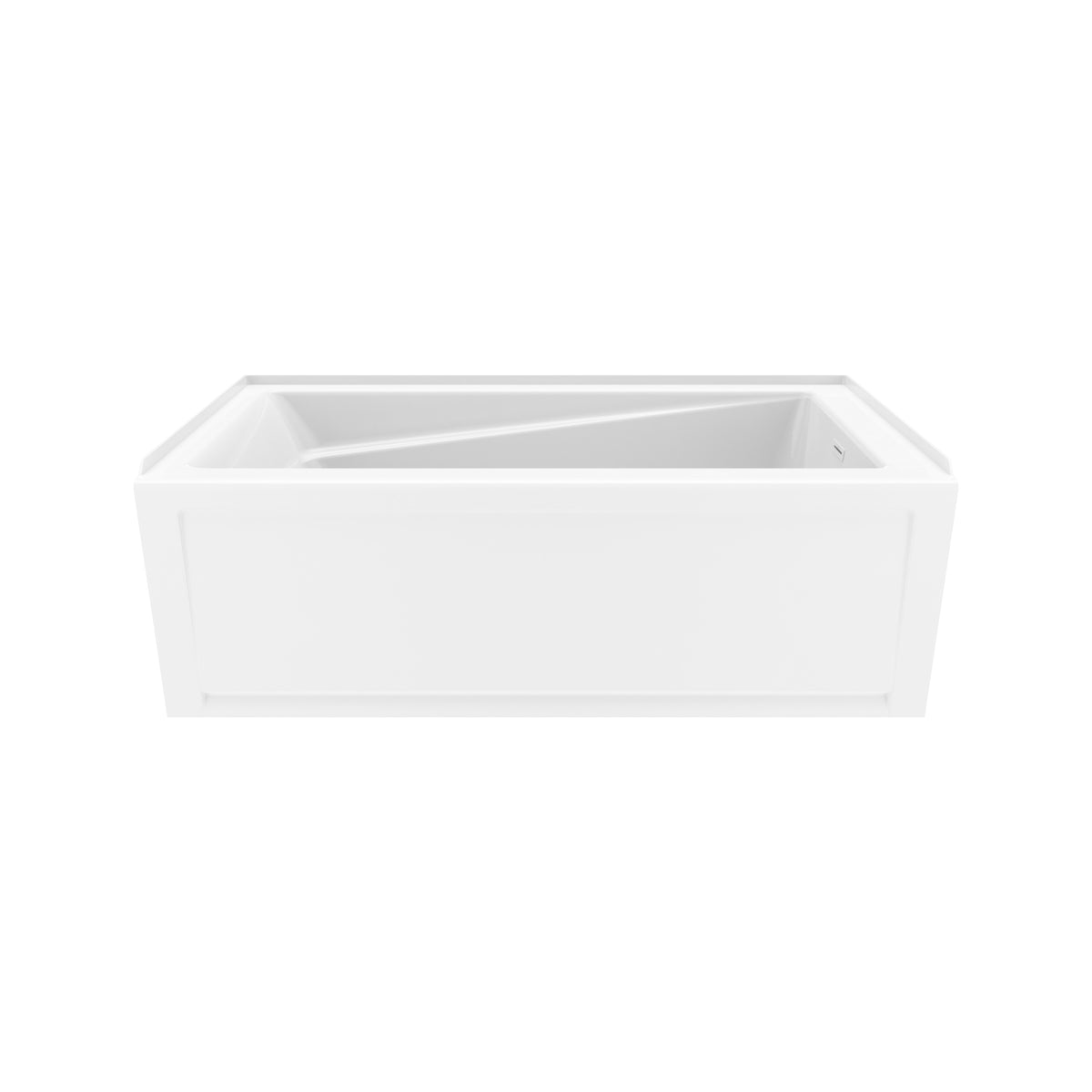 Maax Exhibit 6030 IFS AFR Acrylic Alcove Bathtub in White with Linear Overflow - image 7