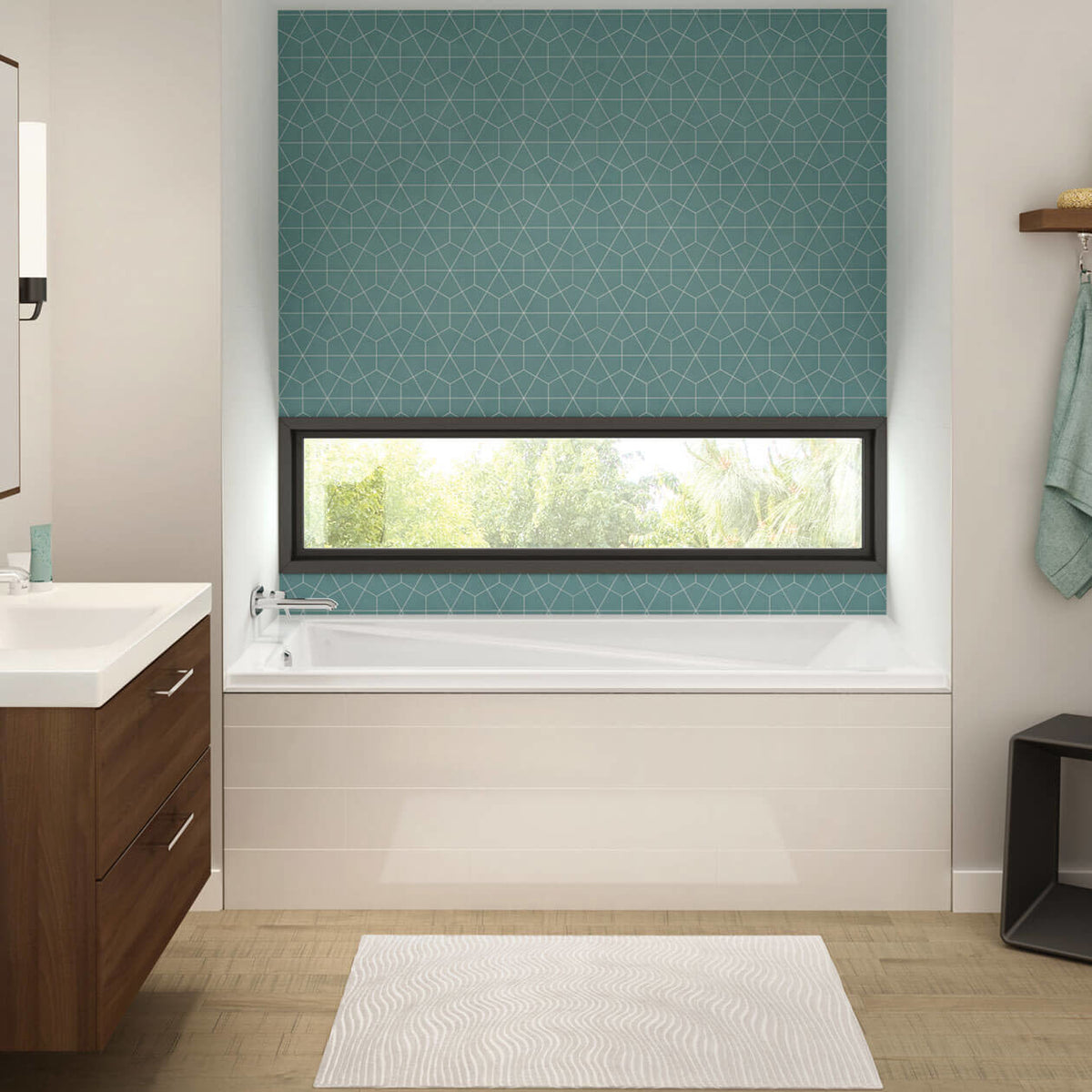 Maax Exhibit 6036 IF Acrylic Alcove Bathtub in White
