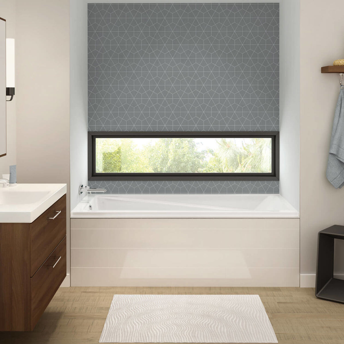 Maax Exhibit 6042 IF Acrylic Alcove Bathtub in White - image 4