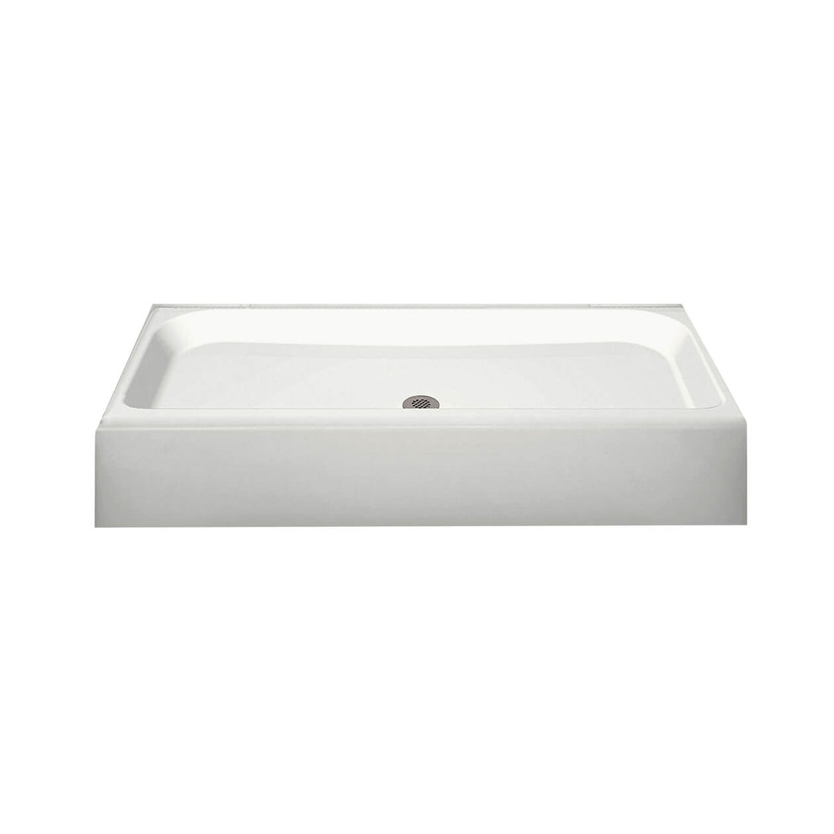 Maax Finesse Base 42 x 32 AcrylX Alcove Shower Base with Center Drain in White - image 2