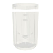 Maax Freestyle 40 Round 40 x 40 Acrylic Corner Center Drain Two-Piece Shower with Corner Footrest in White