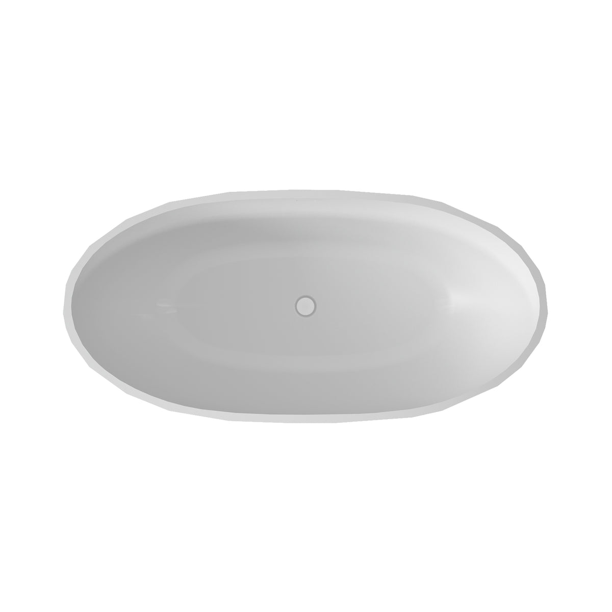 Maax Fura 6732 Acrylic Freestanding Center Drain Bathtub in White - image 10