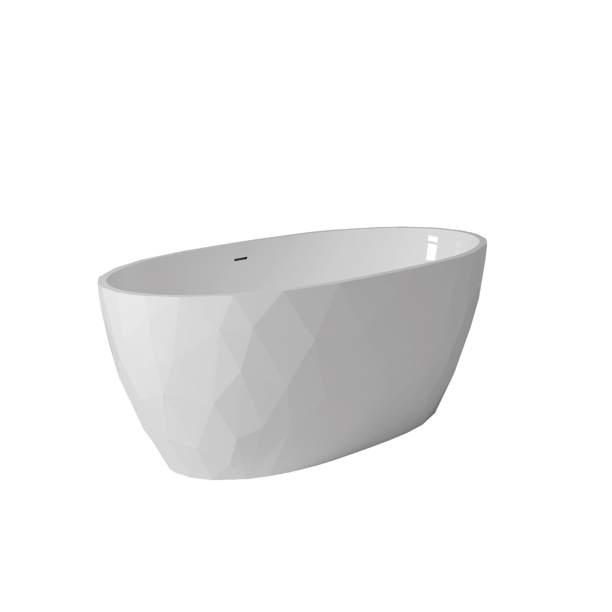 Maax Fura 6732 Acrylic Freestanding Center Drain Bathtub in White - image 4