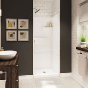 Maax Gallery SH-3232 AcrylX Alcove Center Drain Two-Piece Shower in White