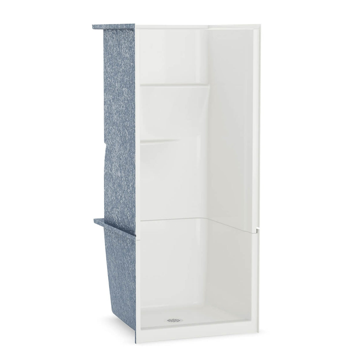 Maax Gallery SH-3232 AcrylX Alcove Center Drain Two-Piece Shower in White - image 3